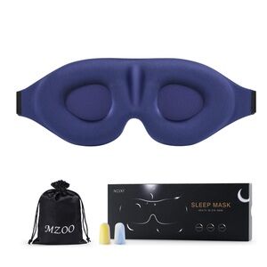 Blue 3D Light-Blocking Sleep Mask-Adult OS